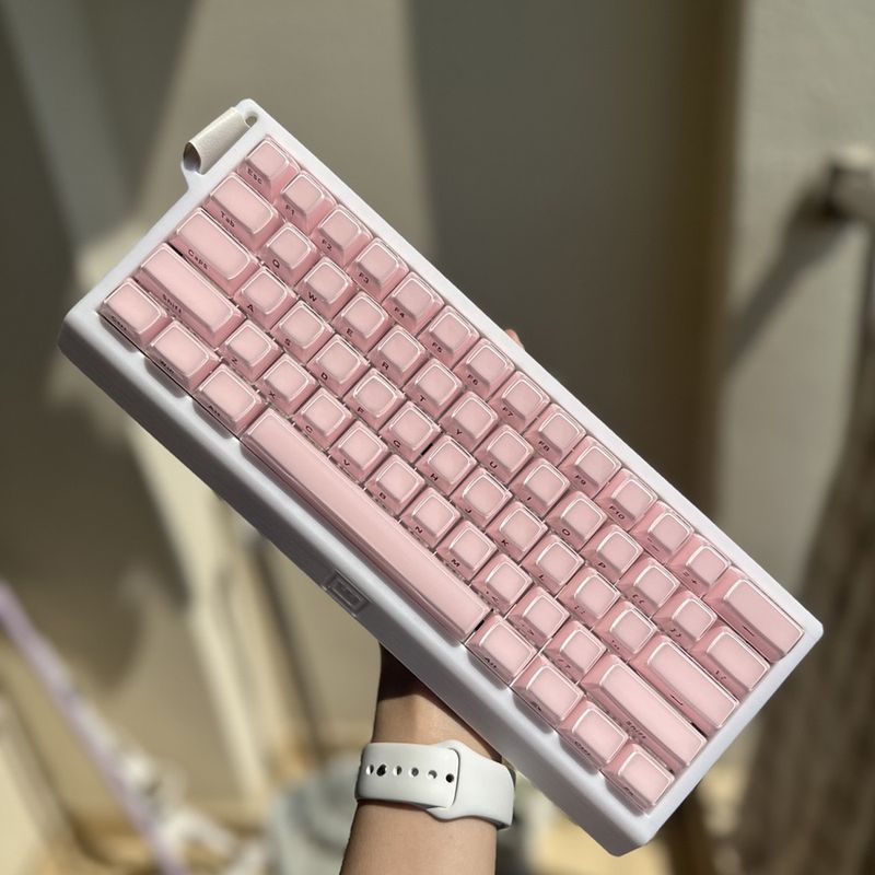 Syct XVX Jelly Teclas de cristal PC moldado bicolor com gravação lateral de alta estética Caracteres multilíngues 113 teclas_voghion.com