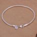 hot Selg Disc Pendant Simple Round Snake Chain Ladies Sier Anklet Bracelet Spot_voghion.com