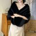 14- Full Style Winter Bride Fox Shawl Wedding Dress Cape Cheongsam Fur Cloak White Women_voghion.com
