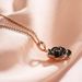 Black Rose Necklace Pendant Short Collar Chain Women's Korean Fashion Versatile Personalized Temperament Decorative_voghion.com