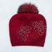 Women's Winter Fur Raccoon Ball Warm Hot Diamond Hollow Butterfly Knitted Versatile Fashion Pullover Hat_voghion.com