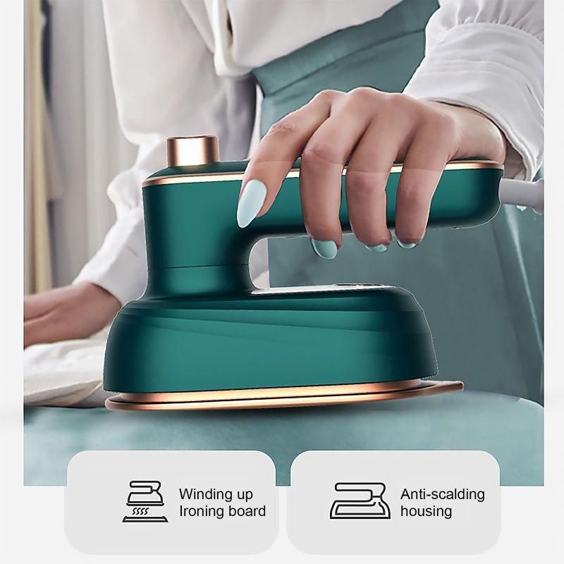 50ML 33W Mini Folding Hanging Iron Wet And Dry Electric Steam Iron Portable Handheld Clothing Ironing Machine For Travel At Home_voghion.com