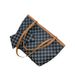 Women's Matching Tote & Wallet Set - Oversized 18L Checkerboard Bag + Coin Purse (Waterproof Polyester)_voghion.com