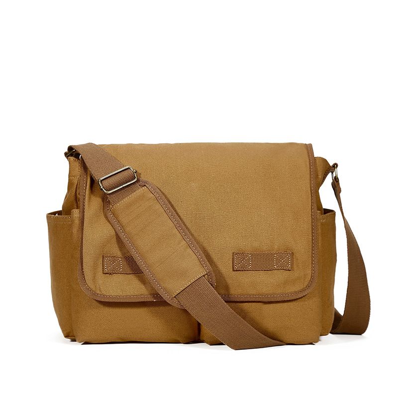 Borse da uomo Stile Versatile Uomo Casual Retro Nuova moda Borsa in tela Grande capacità Postino Spalla Stile Foresta Borsa a tracolla_voghion.com