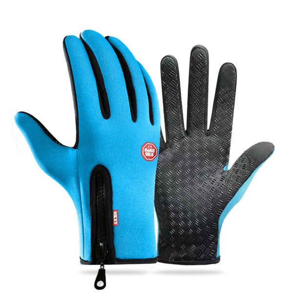 Outdoor-Fahrradhandschuhe, Sport-Ski- und Bergsteigerhandschuhe, Herbst und Winter, Touchscreen, rutschfest, wasserdicht, winddicht, Fleece, warm_voghion.com
