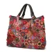 Designer Bags New Colorful Flower Hand-Ed Plaid First-Layer Cowhide Messenger Bag_voghion.com