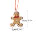 Gingerbread Man Christmas Pendant Home Room Hanging Ornament With Santa Claus_voghion.com