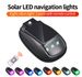 Solar Car LED Flashing Color Roof Mouse Modification No Wiring Remote Control Anti-Collision Warning Light_voghion.com