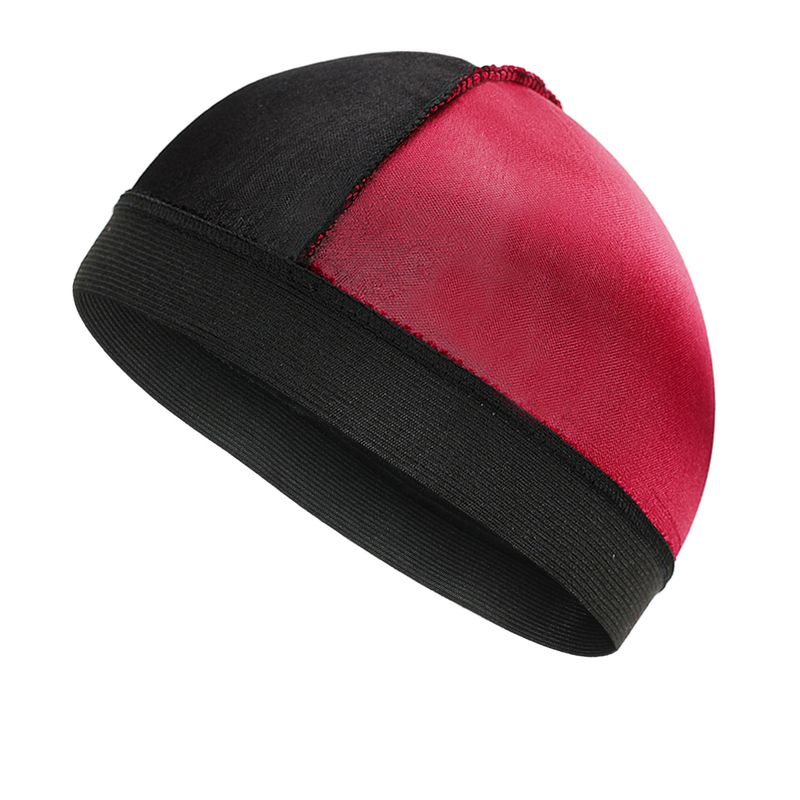 Venta caliente, base transpirable, gorra de peluca, gorra de cúpula, empalme, gorra redonda que combina con todo, gorra ondulada, una pieza, envío directo_voghion.com