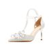 Damenschuhe Elegante Schleife High Heels Spitzschuh Stiletto Sandalen mit Perlenakzenten für Hochzeitsfeier Abendkleid_voghion.com