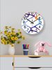 Yipula 7010 Simple Abstract Home Color Line Living Room Wall Hanging Quartz Clock_voghion.com