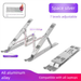 Aluminum Alloy Cooling Heightening Gaming Laptop Universal Foldable Convenient Stand Multi-Angle Adjustable_voghion.com