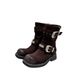 Martin Boots Women's 2025 Autumn And Winter New Square Head Thick Heel Retro Short Boots Western Cowboy Boots_voghion.com
