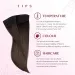 Straight Clip in Human Hair Extensions 16-26 Inch Hair Pieces for Women #2 Dark Brown_voghion.com