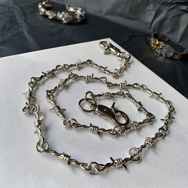 and Thorn INS Accessories Same Style Dark Unisex Necklace Pants Chain Bracelet Hip Hop_voghion.com