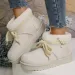 Free Delivery Designer Woman Cotton Comfortable Snow With Short Sleeves And Plush Outdoor Winter Boots_voghion.com