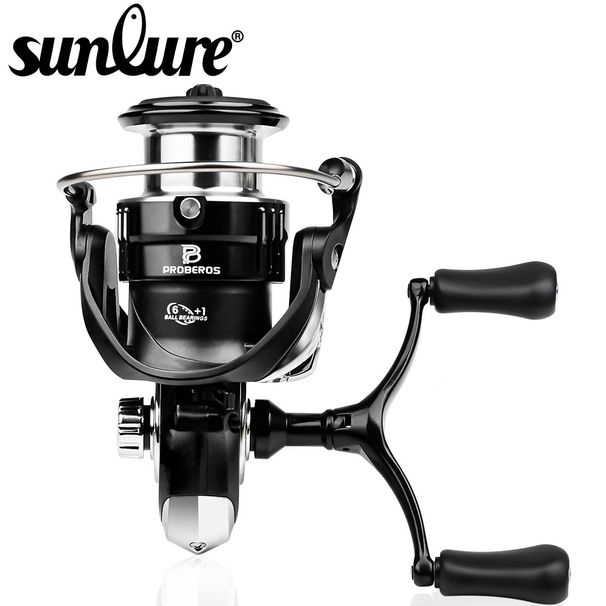 Spinning 6.2:1 6+1BB Double Arm Long Casting Metal Lure Sea Fishing Rod Reel_voghion.com