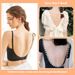 New French style backless lace lingerie for women with U-shaped gathered complementary breasts, large chest and small_voghion.com