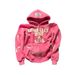 Men's Y2k Streetwear Zip-up Hoodie With Letter Patches & Embroidery, Oversized Fit, Unisex Casual Pullover (Black, Green, Pink)_voghion.com