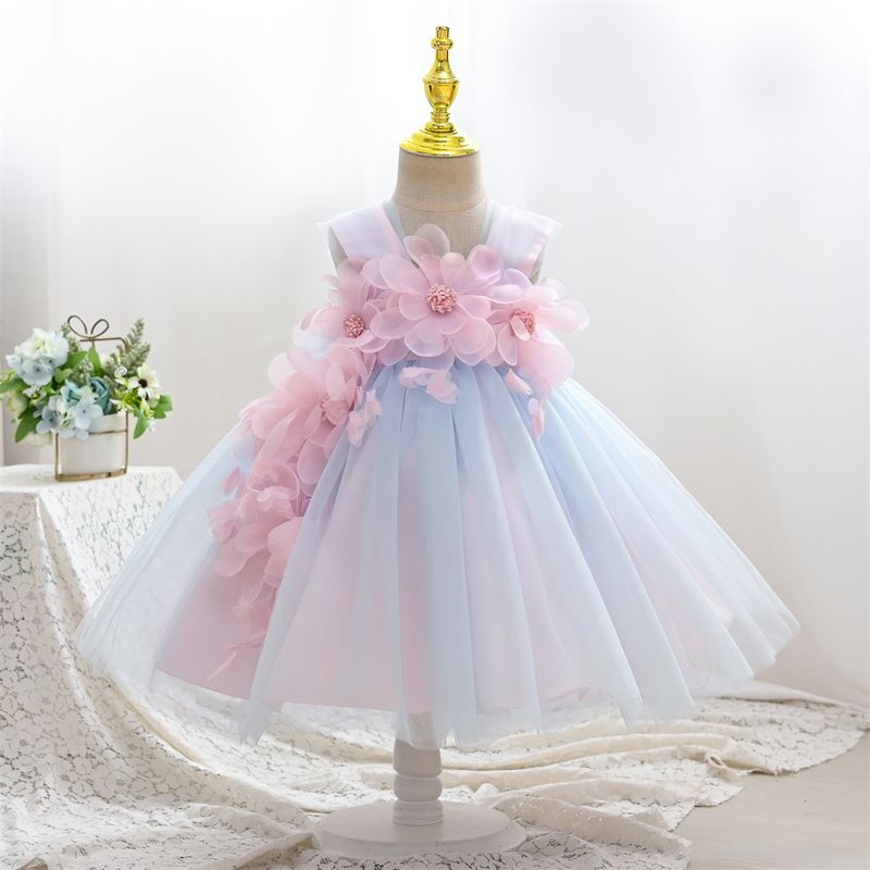 Girls Skirt Children's Clothing Summer New Korean Version Baby One Year Old Princess Skirt Vest Rainbow Children's Dress Wholesale_voghion.com
