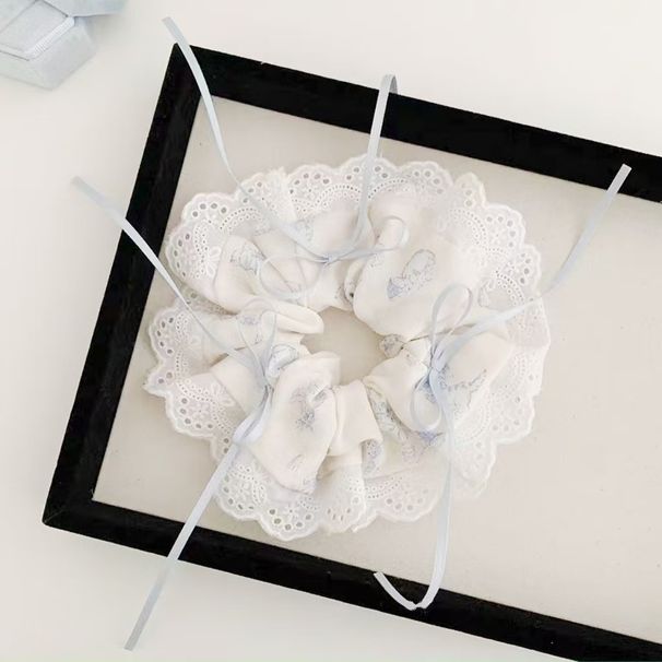 Accessorio per cravatta in cotone testurizzato, elastico per capelli da donna francese, versione coreana_voghion.com