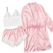 Lace & Stripes Seduction Set – Plus-Size Sleepwear With Matching Bra (S-XL)_voghion.com