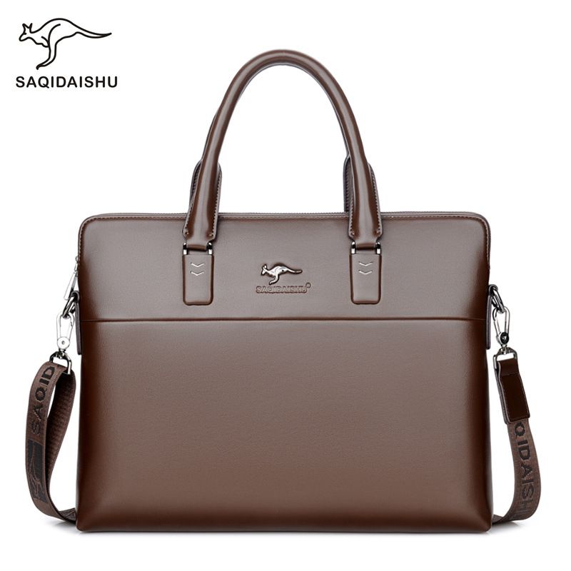 Men's Bags Factory Direct Sales Men's Handbag Large Capacity Casual Business Briefcase Horizontal Shoulder Crossbody Bag_voghion.com