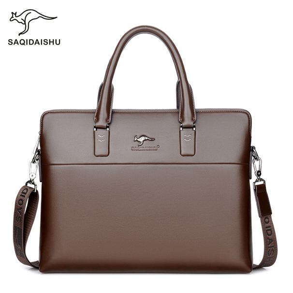 Men's Bags Factory Direct Sales Men's Handbag Large Capacity Casual Business Briefcase Horizontal Shoulder Crossbody Bag_voghion.com