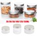 20-150ml Empty Clear Plastic Cosmetic Jars Cream Lotion Lip Balm Refillable Pots_voghion.com