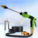 1pc Portable High-pressure Car Wash Gun Quick Connection Adapter - Multi-function Garden Hose Nozzle - Adjustable Thickening Rod Spray_voghion.com