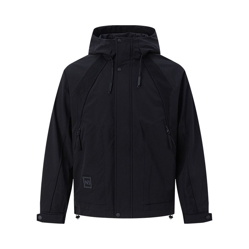 UNF Cleanfit Yapılandırılmış Bölünmüş Birleştirilmiş Gevşek Kapüşonlu Ceket Rüzgar Geçirmez Sıcak Kalınlaştırılmış Pamuklu Mont Erkekler İçin Sonbahar Kış_voghion.com