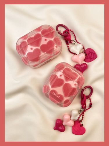 Ins Dyeing Pink Love Protective Cover 3 Suitable for airpods Earphone Soft Case Second Wireless Bluetooth 1 Third S2_voghion.com