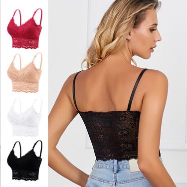Women's Intimates Large Size Lace Bra With Beautiful Back Slings And Adjustable Breast Wrap For Women's Underwear_voghion.com