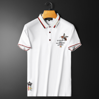 Men's Clothing Thin Summer Fit Casual Solid Color Short Sleeved Slit Black Cotton t Shirt_voghion.com