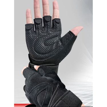 Sports Gloves Thickened Palm Wrist Strap Integrated Non-Slip_voghion.com