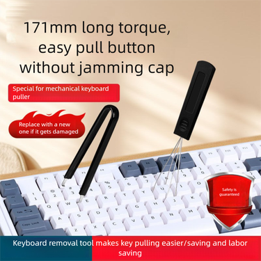 Mechanical Keyboard Key Puller Keycap Cleaning Tool Replacement Clip Insertion And Removal Steel Wire Shaft Body Gaming_voghion.com