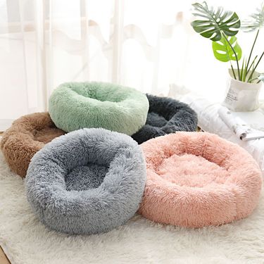 Winter Plush Warm Pet Deep Sleep Mat, Dog Round Bed, Cat Supplies, Heavy Weight_voghion.com