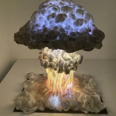 3D Composition Homework Mushroom Handmade DIY Material Package LED Creative Night Light Explosion Cloud Ornament Gift_voghion.com