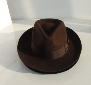 Wool Fedora Hat Unisex Felt Fedoras Hats Adult Fashion Trilby Hats Popular Headwear Wool Fedora Trilby Hats Man's Cap B-8130_voghion.com