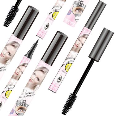 Eye Shadow & Liner Combination Beauty LANZHIYUE Mascara Eyeliner Two Piece Makeup Set Waterproof And Non Smudge_voghion.com