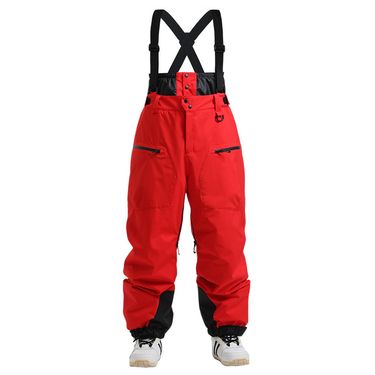 New Men's Straps Thickened Padded Thermal Single And Double Board Winter Fashion Trend Ski Pants_voghion.com
