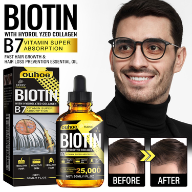 OUHOE Collagen B7 Vitamin Consolidate, Dense Prevent Broken Hair, and Protect Hair Essence Oil_voghion.com