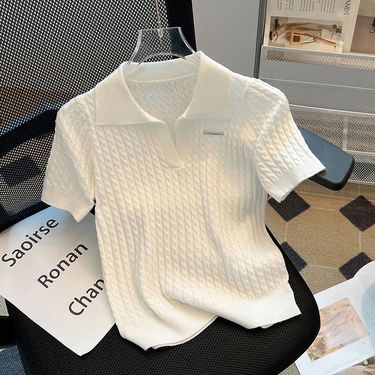 women's thin loose slim fat MM short-sleeved T-shirt_viptrois.com