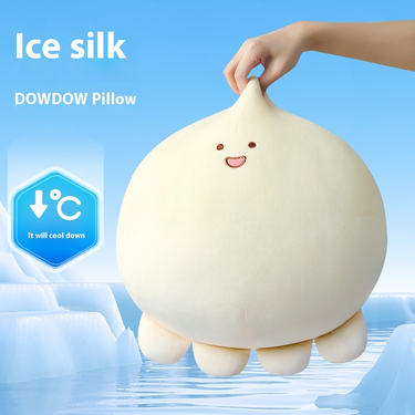 Cool Imitated Silk Fabric Octopus Cushion Sleep Pillow Cool Doll Decompression Healing Doll Plush Toy Festival Gift Girls' Gift_voghion.com