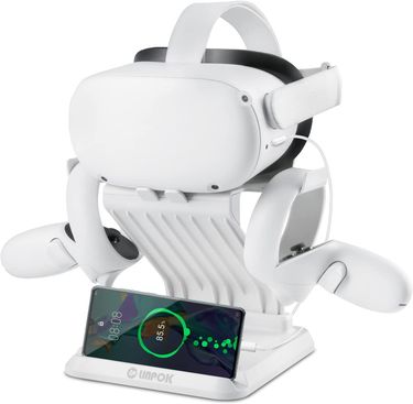 Charging Dock Station for Oculus Quest 2 VR Headset, Controllers, Phone Holder Display Stand for Oculus Quest 2 HTC Accessories_voghion.com