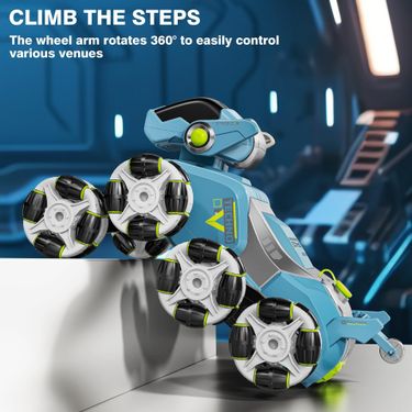 New remote control mechanical dog climbing car 2.4G eight-wheel stunt remote control toy dog_voghion.com