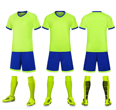Men's Clothing in stock short-sleeved football training uniforms for children, students, school team football match uniforms, adult summer_mkmklike.com