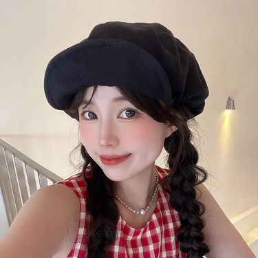 Clouds Large Brim, Beret, Fall And Winter Women's Clothing, Korean Version, Versatile, Show Face Small, Large Plate,_voghion.com