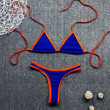 Women's Clothing New Sexy Bikini Backless Small Fresh Multi Color Split Swimsuit Female Bikini Spot_voghion.com