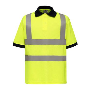 Reflective Safety Clothing In Stock, Traffic Construction Warning, Polo Shirt, Night High Gloss Breathable Reflective_voghion.com